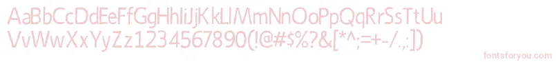 EmoryRegular Font – Pink Fonts on White Background