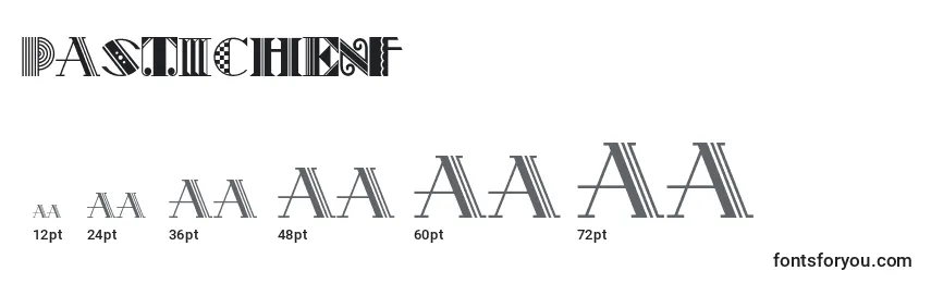 Pastichenf (69159) Font Sizes