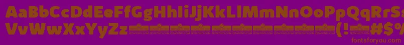 KabrioAlternateHeavyTrial Font – Brown Fonts on Purple Background