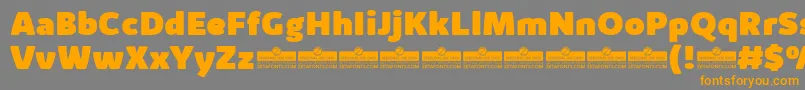 KabrioAlternateHeavyTrial Font – Orange Fonts on Gray Background