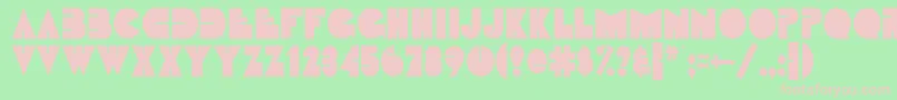 FatsoCondensedNormal Font – Pink Fonts on Green Background