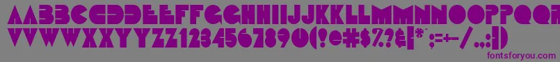 FatsoCondensedNormal Font – Purple Fonts on Gray Background