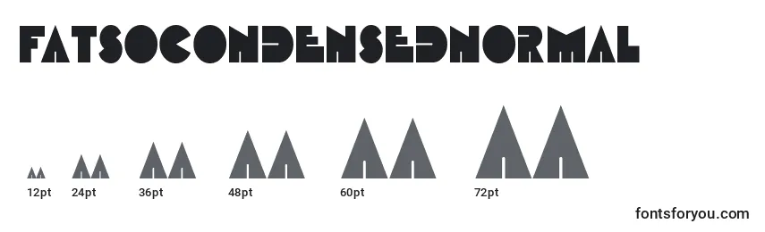 FatsoCondensedNormal Font Sizes