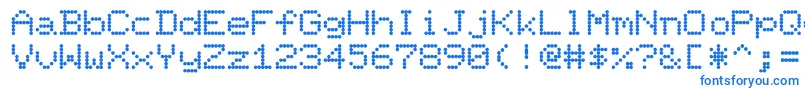 PixelpointRegular Font – Blue Fonts on White Background