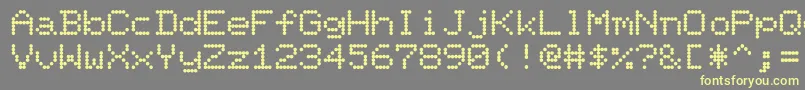 PixelpointRegular Font – Yellow Fonts on Gray Background