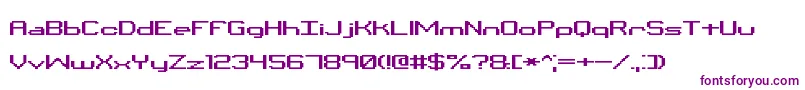 BinaryChrBrk Font – Purple Fonts on White Background