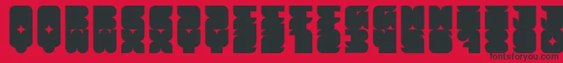 Muchbolder Font – Black Fonts on Red Background