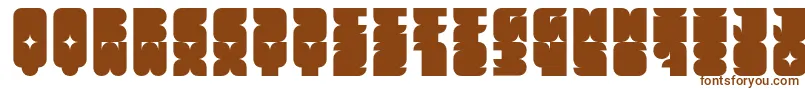 Muchbolder-fontti – ruskeat fontit valkoisella taustalla