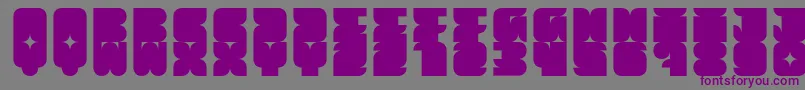 Muchbolder-Schriftart – Violette Schriften auf grauem Hintergrund