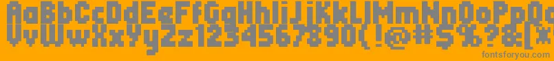 Шрифт Header0867 – серые шрифты на оранжевом фоне