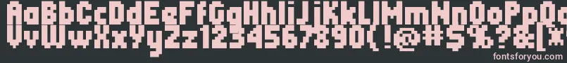 Header0867 Font – Pink Fonts on Black Background