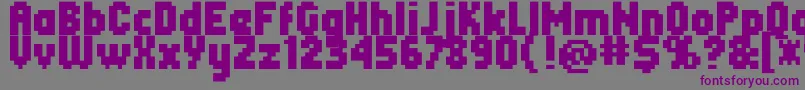 Header0867 Font – Purple Fonts on Gray Background
