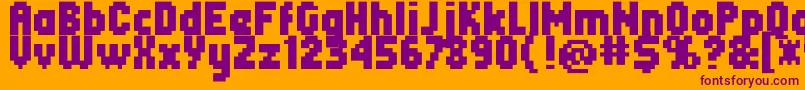 Подробнее о шрифте Header0867 Шрифт Header0867 – фиолетовые шрифты на оранжевом фоне