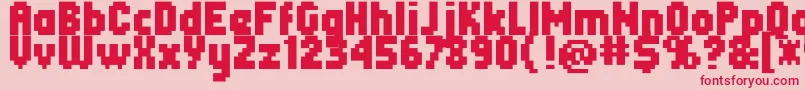 Header0867 Font – Red Fonts on Pink Background