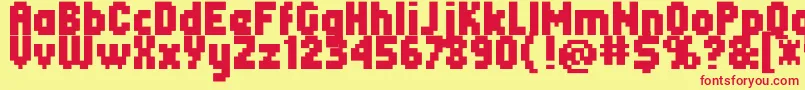 Header0867 Font – Red Fonts on Yellow Background