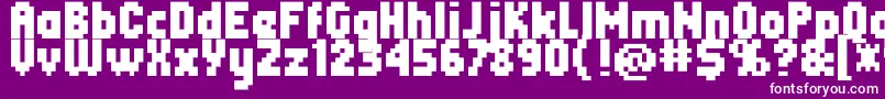 Header0867 Font – White Fonts on Purple Background