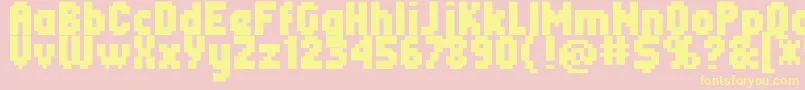 fuente Header0867 – Fuentes Amarillas Sobre Fondo Rosa