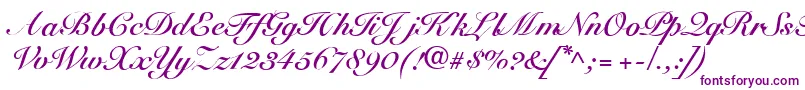 R791ScriptBold-fontti – violetit fontit