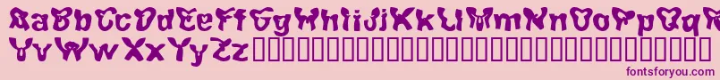 Achten Font – Purple Fonts on Pink Background