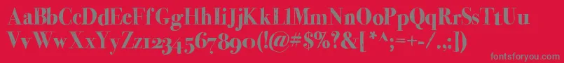Momsdiner Font – Gray Fonts on Red Background
