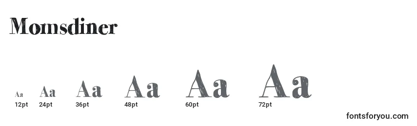 Momsdiner Font Sizes
