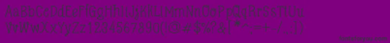 BlackboardRestaurant Font – Black Fonts on Purple Background