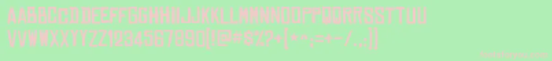 ChineseRocksFree Font – Pink Fonts on Green Background