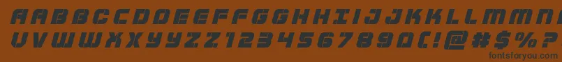 Supersubmarinetitleital Font – Black Fonts on Brown Background
