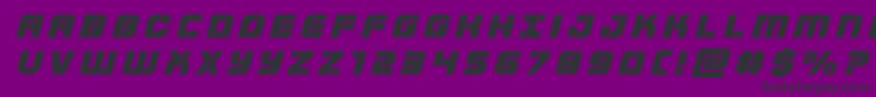 Supersubmarinetitleital Font – Black Fonts on Purple Background