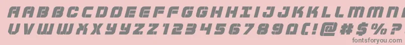 Supersubmarinetitleital Font – Gray Fonts on Pink Background