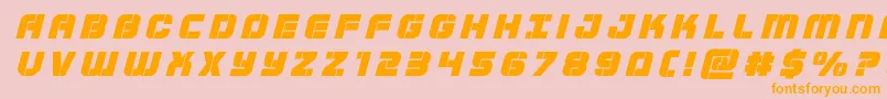 Supersubmarinetitleital Font – Orange Fonts on Pink Background