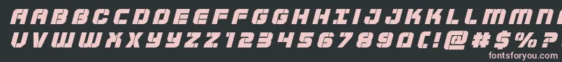 Supersubmarinetitleital Font – Pink Fonts on Black Background