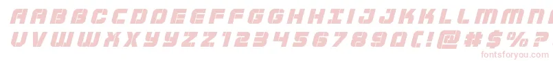 Supersubmarinetitleital Font – Pink Fonts on White Background