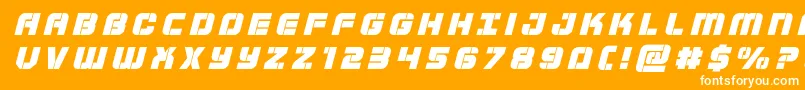 Supersubmarinetitleital Font – White Fonts on Orange Background