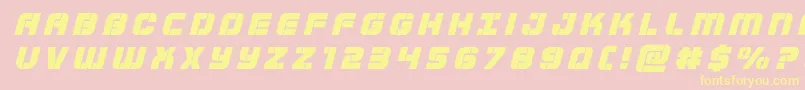 Supersubmarinetitleital Font – Yellow Fonts on Pink Background