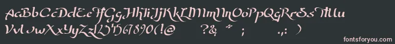 WizardOfTheMoon Font – Pink Fonts on Black Background