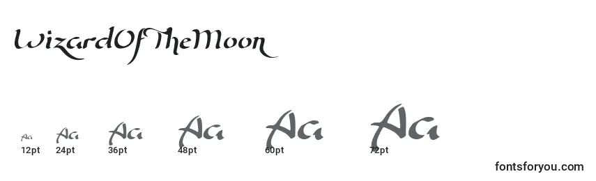 WizardOfTheMoon Font Sizes