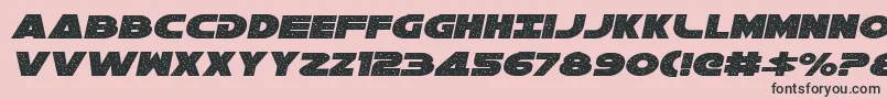 Galaxy1Italic-Schriftart – Schwarze Schriften auf rosa Hintergrund