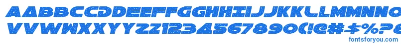 Galaxy1Italic Font – Blue Fonts on White Background