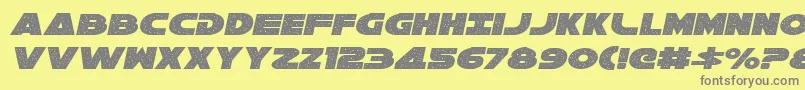 fuente Galaxy1Italic – Fuentes Grises Sobre Fondo Amarillo