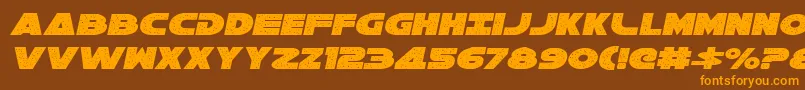 Шрифт Galaxy1Italic – оранжевые шрифты на коричневом фоне