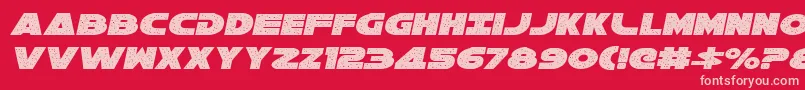 Galaxy1Italic Font – Pink Fonts on Red Background