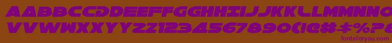 Galaxy1Italic Font – Purple Fonts on Brown Background