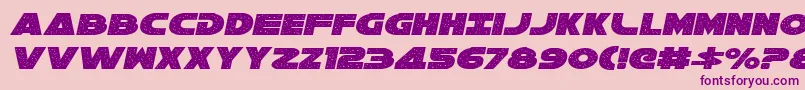 Galaxy1Italic Font – Purple Fonts on Pink Background