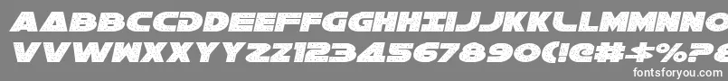 Galaxy1Italic-Schriftart – Weiße Schriften auf grauem Hintergrund