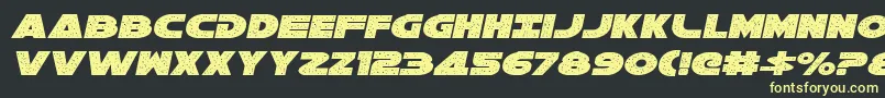 Galaxy1Italic Font – Yellow Fonts on Black Background