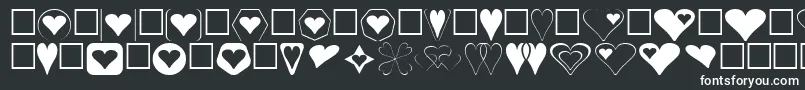 Hearts Font – White Fonts