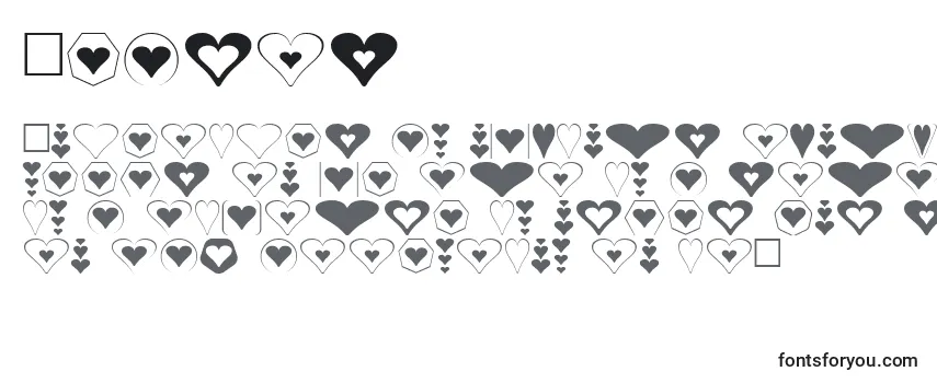Шрифт Hearts