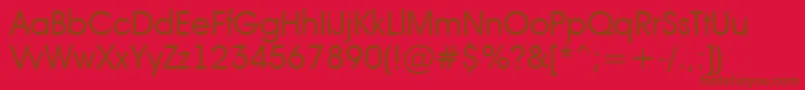AAvanteintBook Font – Brown Fonts on Red Background