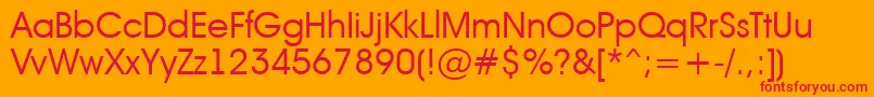 AAvanteintBook Font – Red Fonts on Orange Background
